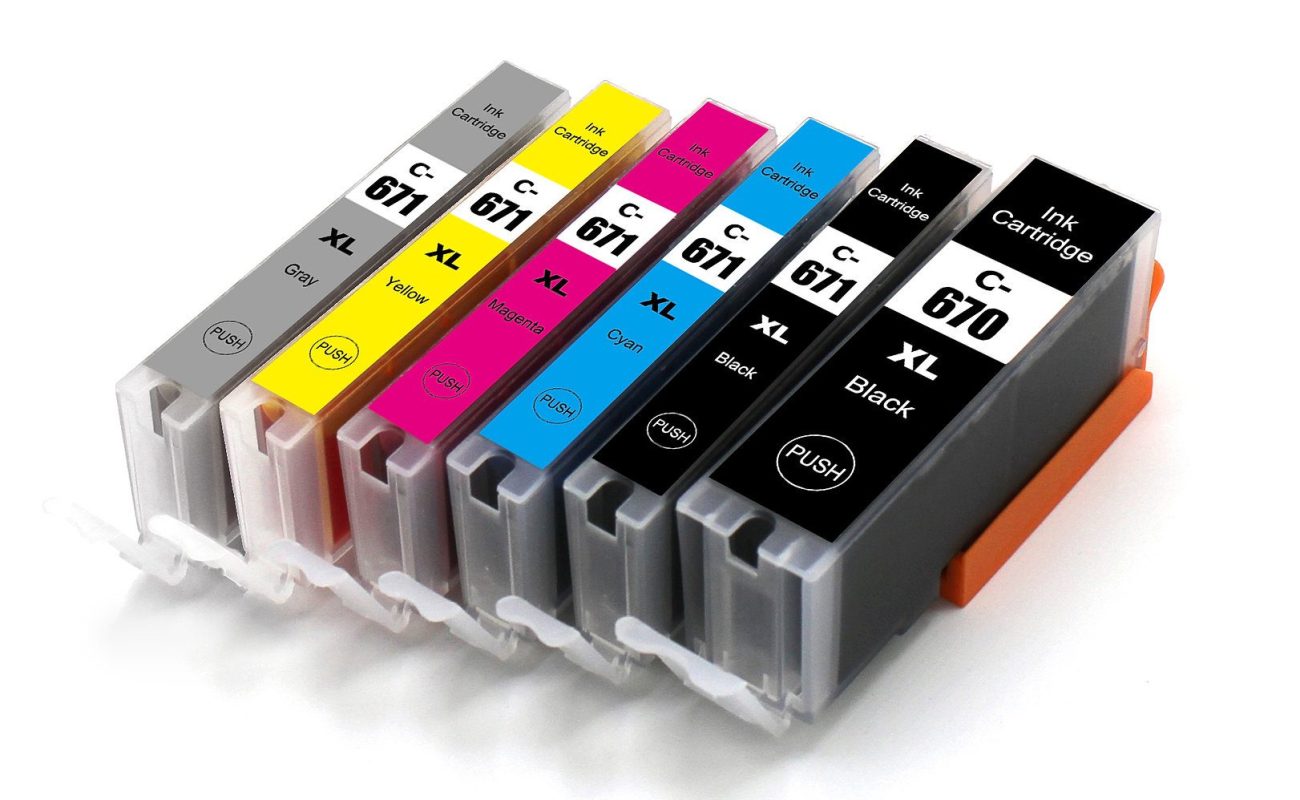 Compatible Canon PGI670 CLI671 High Yield Cartridges for Canon Pixma ts5060