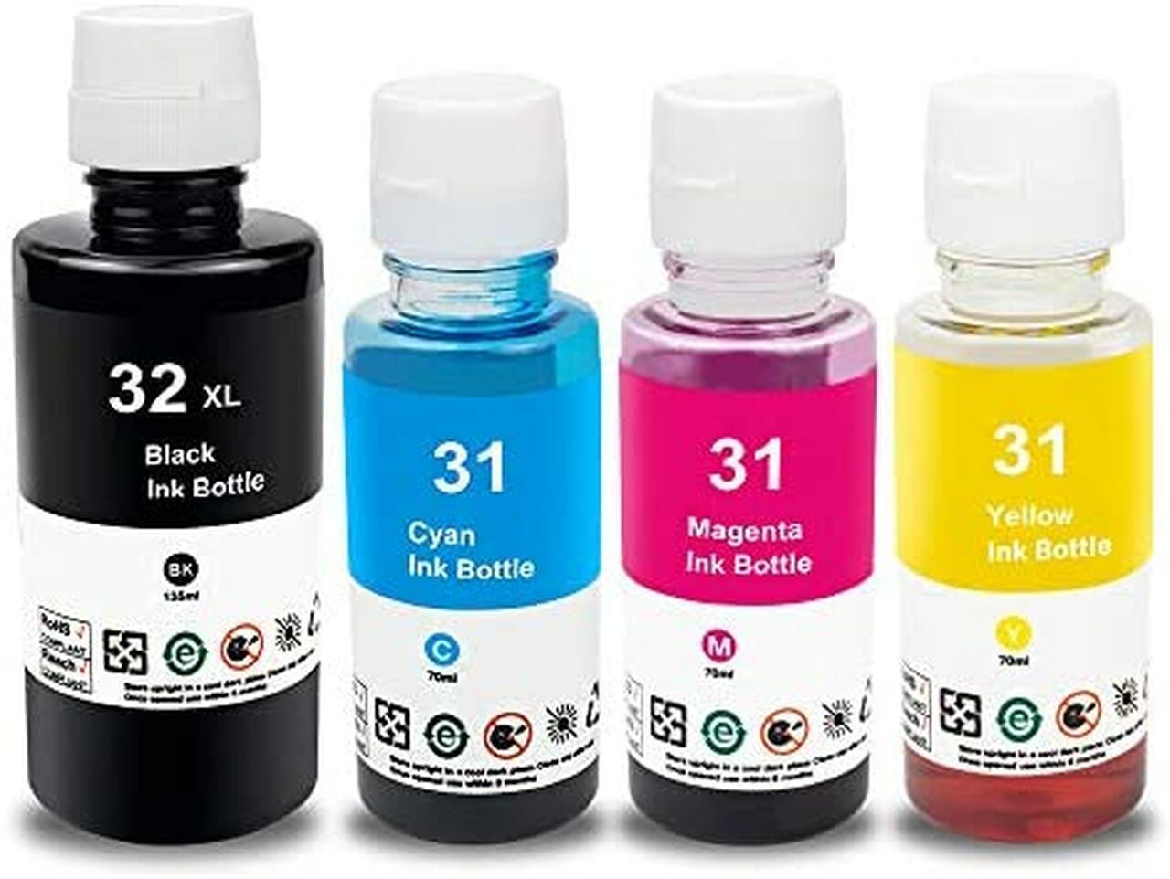 HP 31 CYM HP32 Black SmartTank Ink Bottles HP 31 CYM HP32 Black SmartTank Ink Bottles