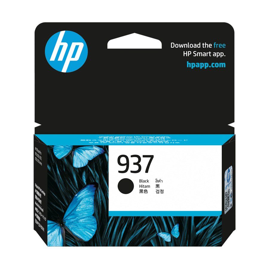 Genuine HP 937 Black Ink Cartridge 4S6W5NA Genuine HP 937 Black Ink Cartridge 4S6W5NA