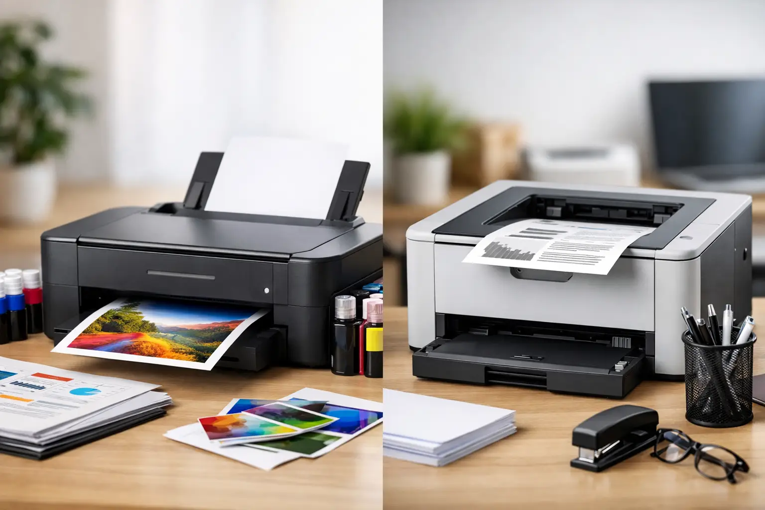 Inkjet vs Laser Printing for Home and Work